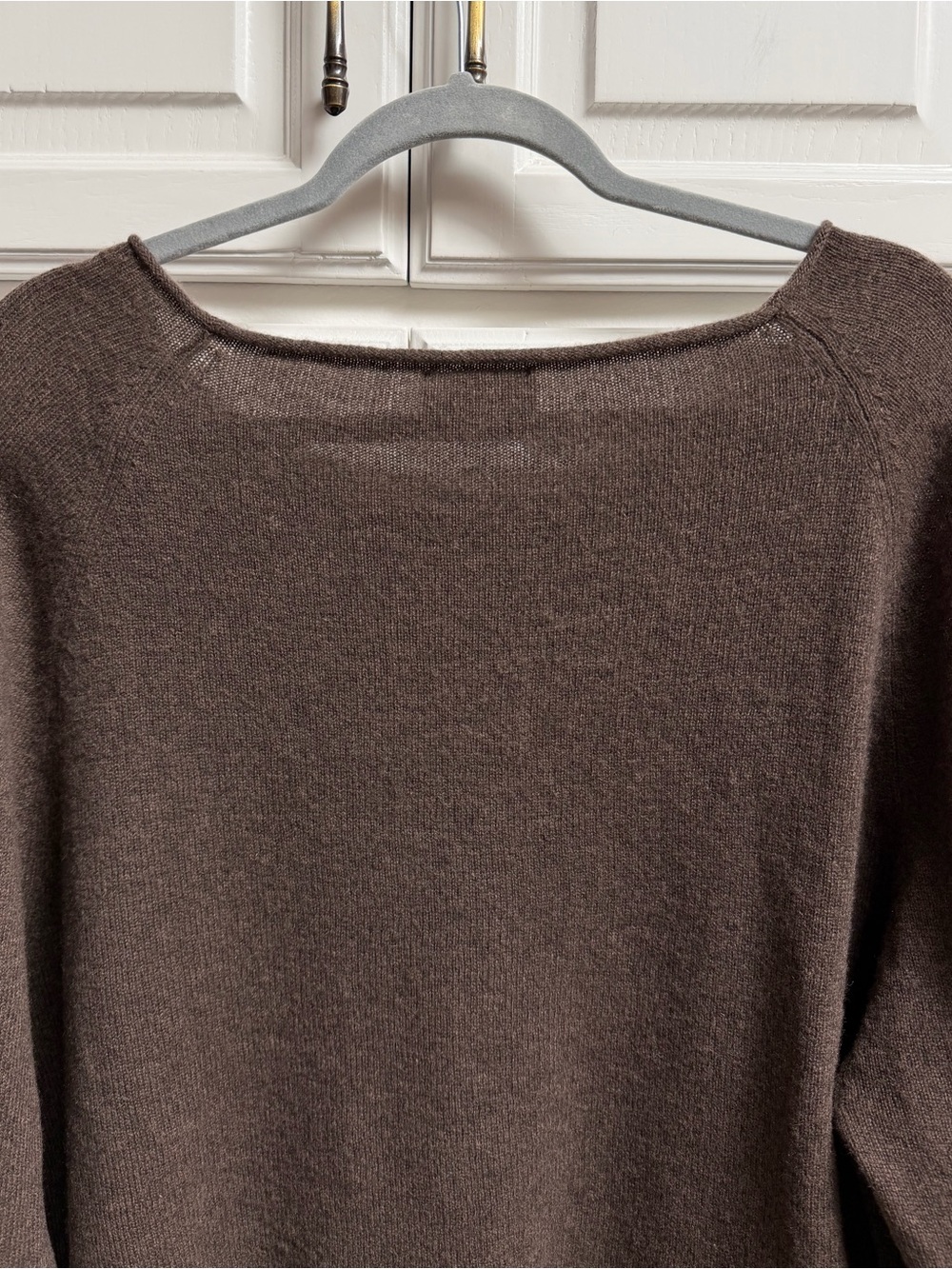 Quince 100% Mongolian Cashmere Relaxed Boatneck Sweater Brown Size Large - Picture 7 of 15